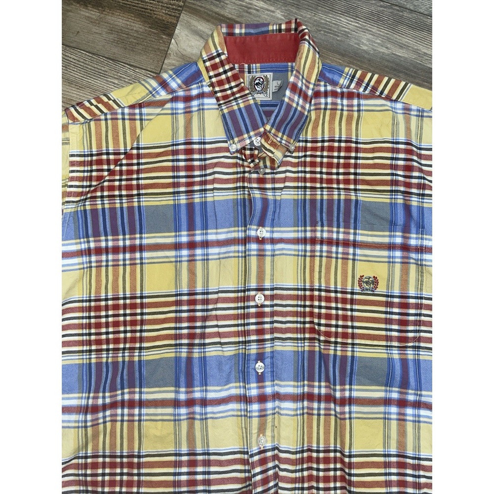 Cinch Button Down Shirt Long Sleeve Western Cowboy Rodeo Yellow Size Large